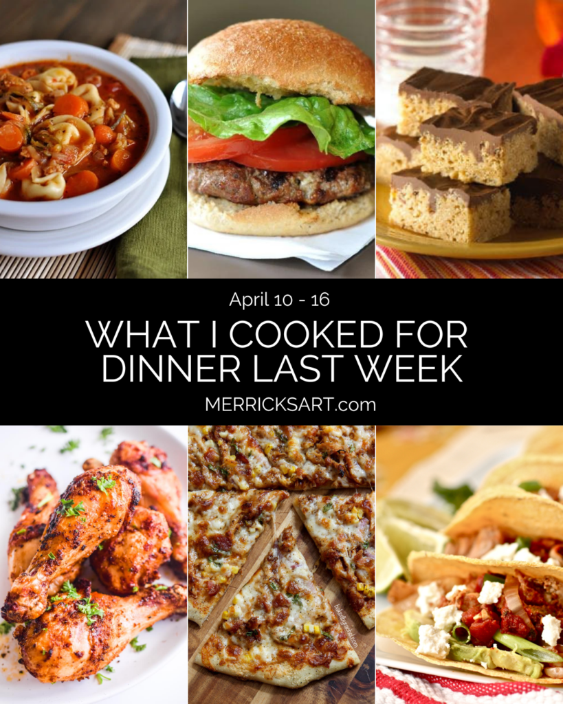 weekly menu April 10-16