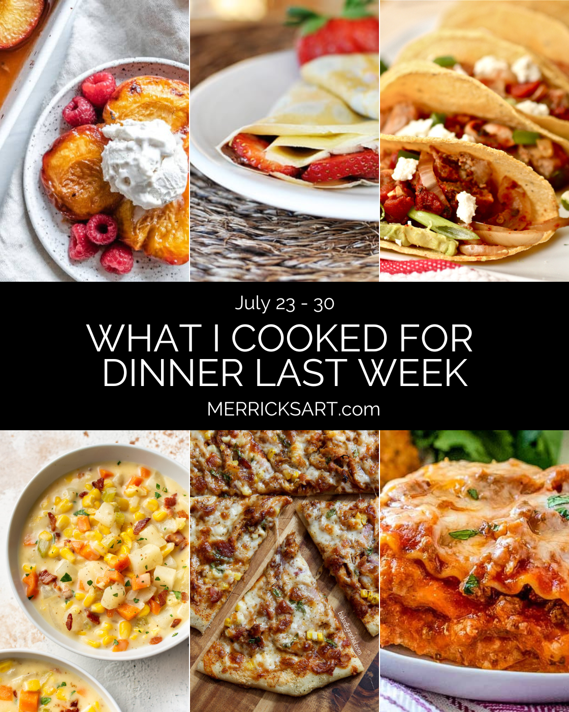 Dinner Ideas July 23 30 Get My Menu 