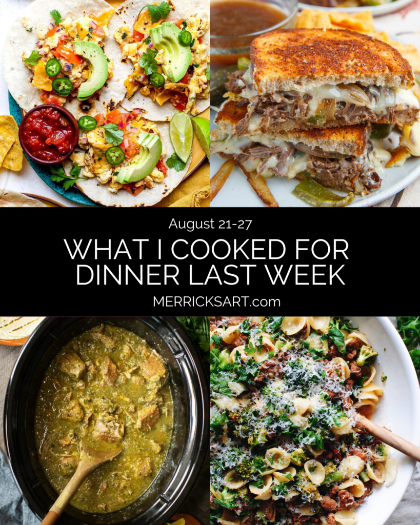 Weekly Menu-August 21-27