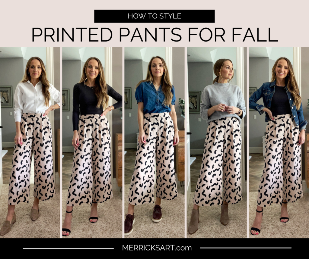 How to Wear Patterned Pants for Fall Merrick's Art