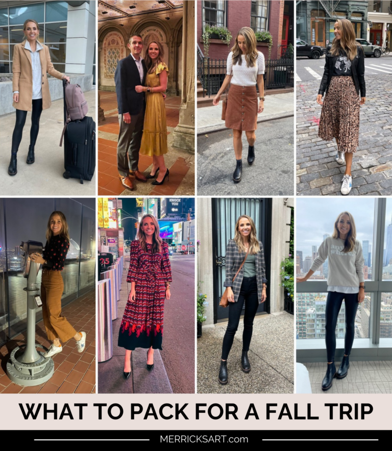 What to Pack For a Fall Trip - Merrick's Art