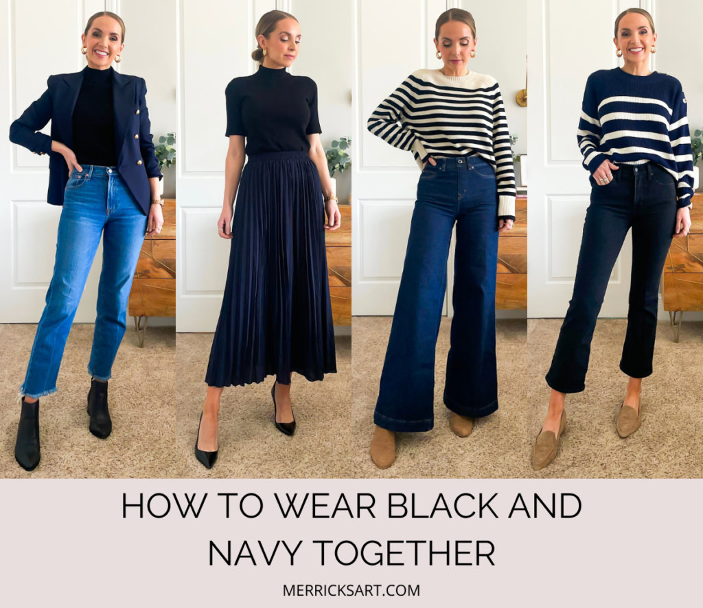 How to Wear Navy and Black Together Merrick