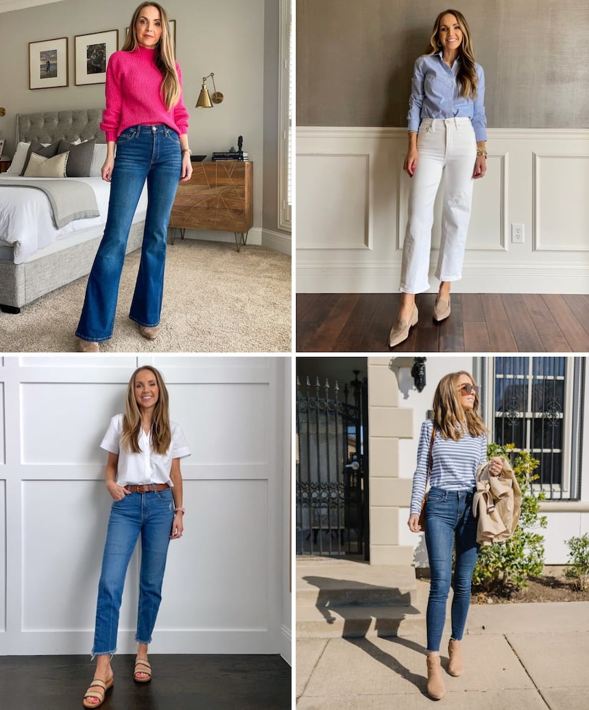 How to Wear Cropped Wide Leg Pants - Merrick's Art  Wide leg jeans outfit,  Wide leg pants outfit, Wide leg trousers outfit