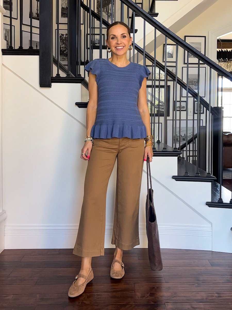 merricksart loft teacher outfit peplum top
