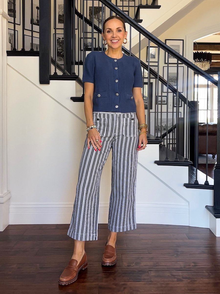 merricksart loft teacher outfit striped pants