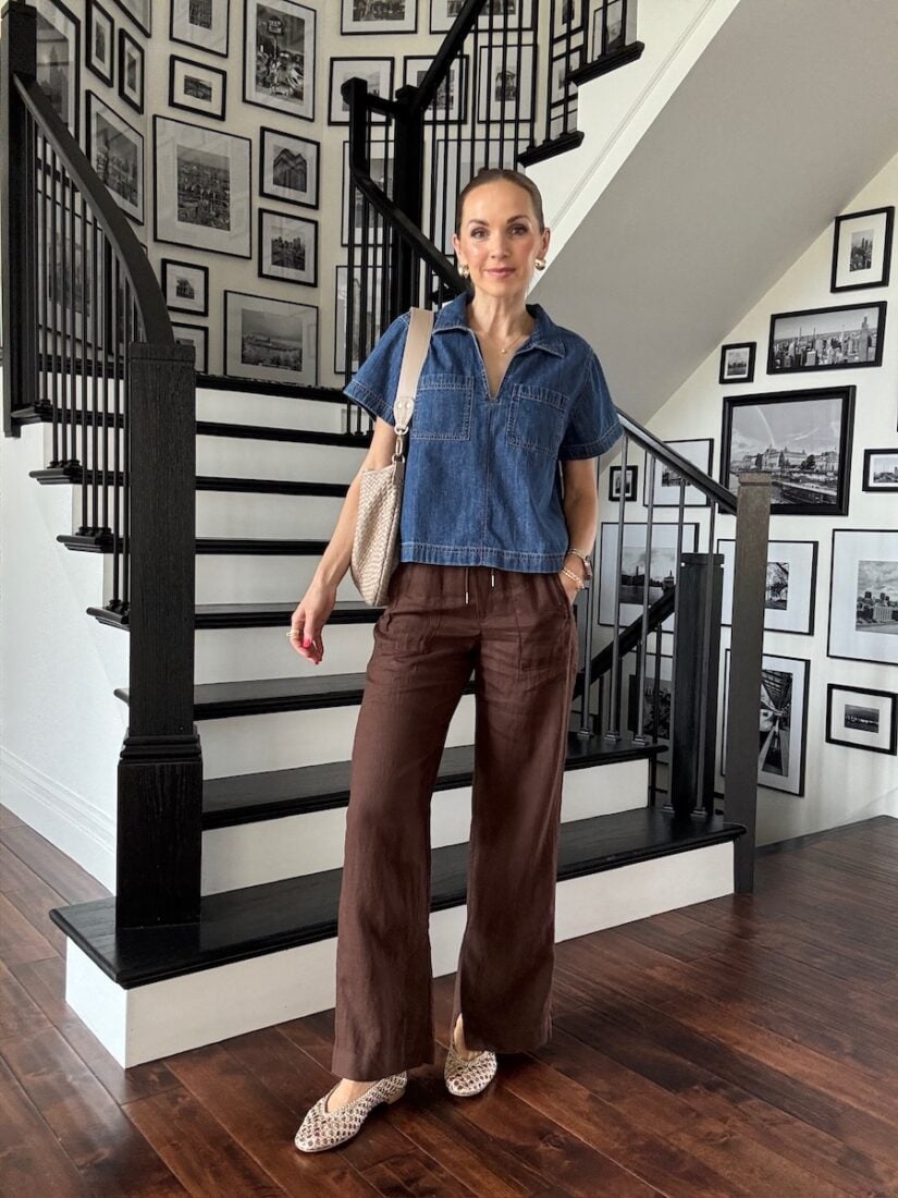 6 Ways to Style Chocolate Brown Pants for Spring - Merrick's Art