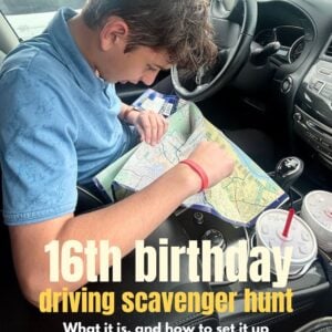 New Driver 16th birthday scavenger hunt