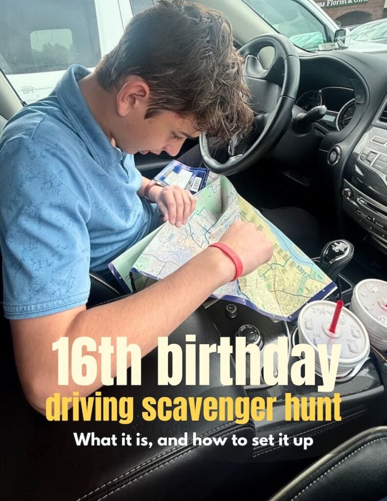 New Driver 16th birthday scavenger hunt